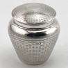 Unusual Form Sterling Silver Tea Caddy or Trinket Box (1919)