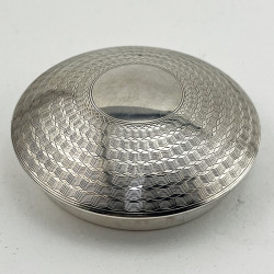 Unusual Form Sterling Silver Tea Caddy or Trinket Box
