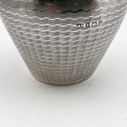 Unusual Form Sterling Silver Tea Caddy or Trinket Box