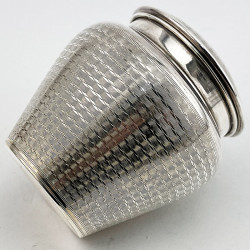 Unusual Form Sterling Silver Tea Caddy or Trinket Box