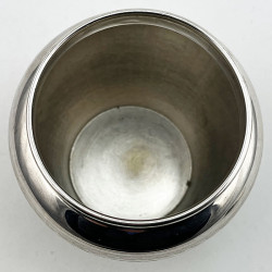 Unusual Form Sterling Silver Tea Caddy or Trinket Box