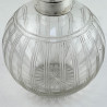 Pair of Stylish Sterling Silver and Glass Perfume Bottles