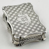 Nathaniel Mills Early Victorian Sterling Silver Vinaigrette