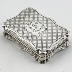 Nathaniel Mills Early Victorian Sterling Silver Vinaigrette