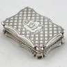 Nathaniel Mills Early Victorian Sterling Silver Vinaigrette
