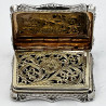 Nathaniel Mills Early Victorian Sterling Silver Vinaigrette