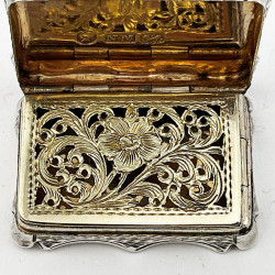 Nathaniel Mills Early Victorian Sterling Silver Vinaigrette
