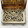 Nathaniel Mills Early Victorian Sterling Silver Vinaigrette