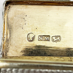 Nathaniel Mills Early Victorian Sterling Silver Vinaigrette