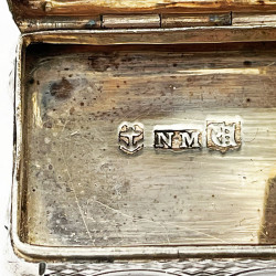 Nathaniel Mills Early Victorian Sterling Silver Vinaigrette