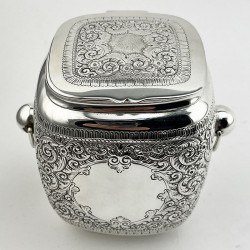 Martin Hall & Co Victorian Silver Plated Tea Caddy or Trinket Box