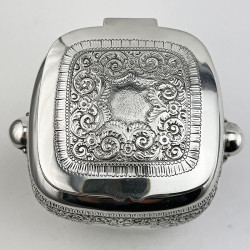 Martin Hall & Co Victorian Silver Plated Tea Caddy or Trinket Box