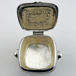 Martin Hall & Co Victorian Silver Plated Tea Caddy or Trinket Box