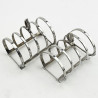 Pair of Art Deco Style Sterling Silver Toast Racks