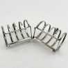 Pair of Art Deco Style Sterling Silver Toast Racks