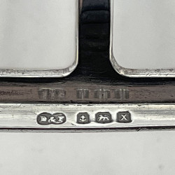 Pair of Art Deco Style Sterling Silver Toast Racks