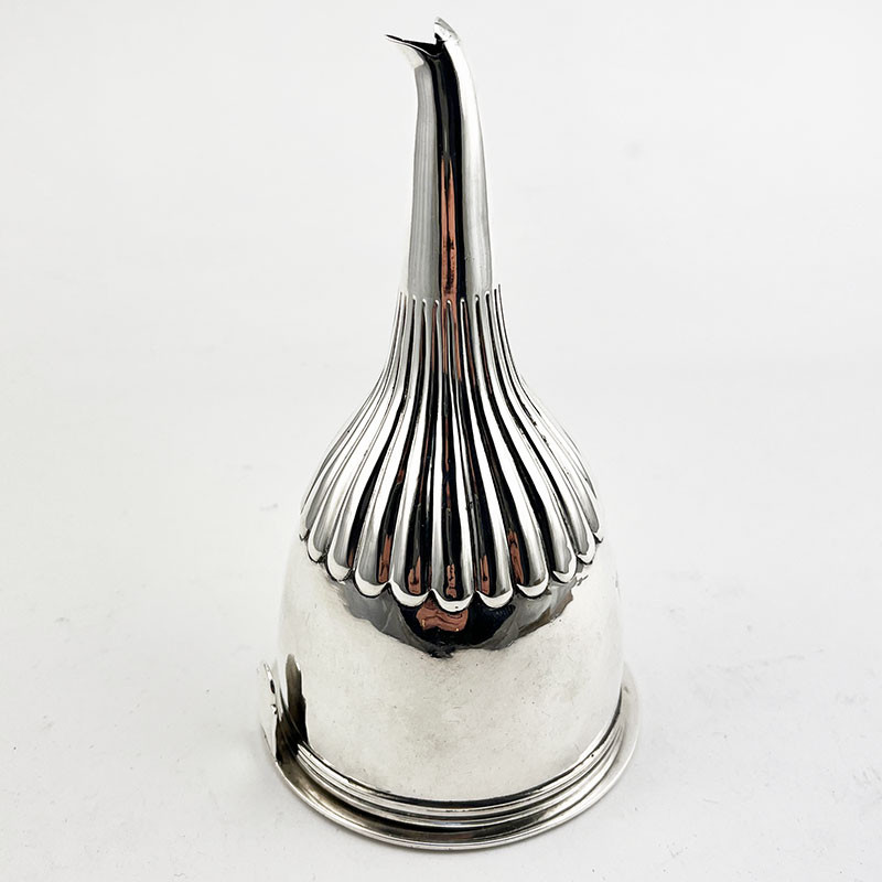 Double Crested George III Sterling Silver Wine Funnel (1813)