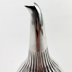 Double Crested George III Sterling Silver Wine Funnel