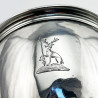 Double Crested George III Sterling Silver Wine Funnel