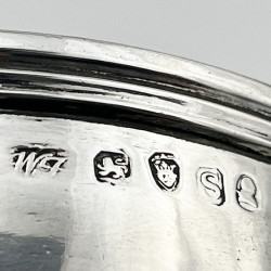 Double Crested George III Sterling Silver Wine Funnel