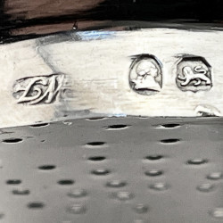Double Crested George III Sterling Silver Wine Funnel