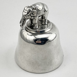 Unique 22.5 Troy Oz Victorian Sterling Silver Table Bell (1895)