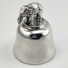 Unique 22.5 Troy Oz Victorian Sterling Silver Table Bell (1895)