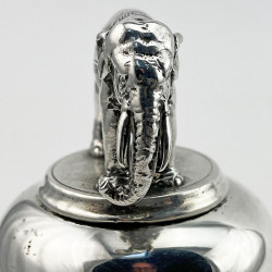Unique 22.5 Troy Oz Victorian Sterling Silver Table Bell