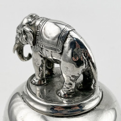 Unique 22.5 Troy Oz Victorian Sterling Silver Table Bell