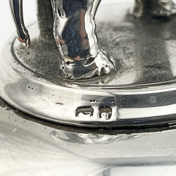 Unique 22.5 Troy Oz Victorian Sterling Silver Table Bell
