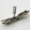 Good Quality Cast Sterling Silver Fox Corkscrew