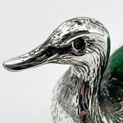 Edwardian Sterling Silver Duck Pin Cushion