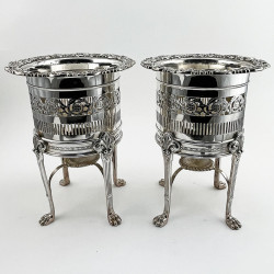 Pair of Very Unusual Tall Bottle or Flower Stands (c.1900)