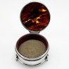 Goldsmiths and Silversmiths Tortoiseshell and Silver Jewellery or Trinket Box