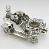 Unusual Victorian Silver Plated Vintage Car Cruet Set