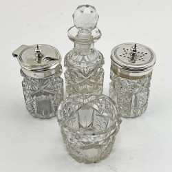 Unusual Victorian Silver Plated Vintage Car Cruet Set