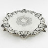 6" Victorian Sterling Silver Salver