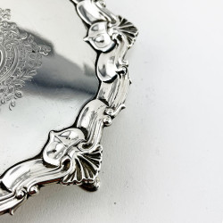 6" Victorian Sterling Silver Salver