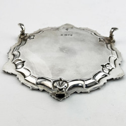 6" Victorian Sterling Silver Salver