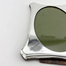 Plain Simple Style Sterling Silver Photo Frame
