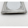 Stylish Engine Turned Sterling Silver Photo Frame