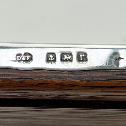 Stylish Engine Turned Sterling Silver Photo Frame