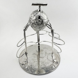 Unusual Hukin & Heath Silver Plated Bar Lemon or Fruit Squeezer (c.1910)