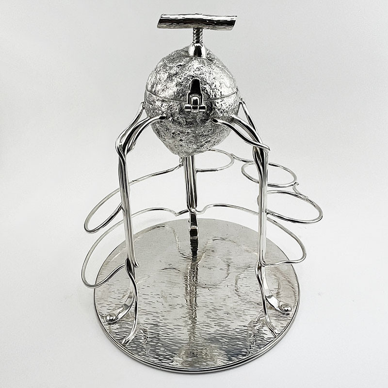 Unusual Hukin & Heath Silver Plated Bar Lemon or Fruit Squeezer (c.1910)