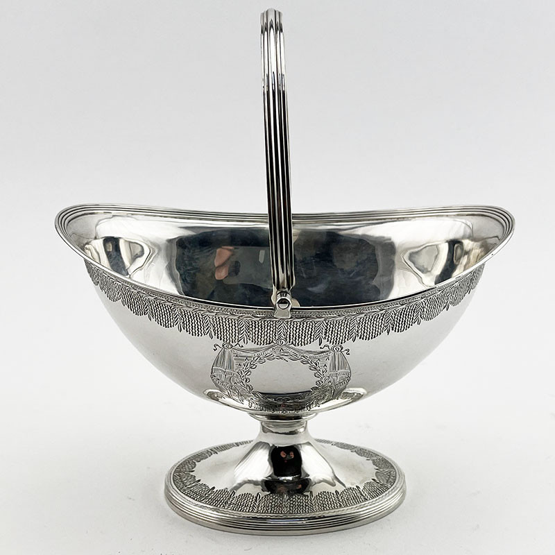 Henry Chawner Georgian Sterling Silver Sugar Basket (1795)