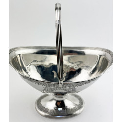 Henry Chawner Georgian Sterling Silver Sugar Basket