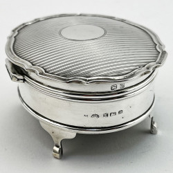 Smart Oval Sterling Silver Jewellery or Trinket Box