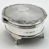 Smart Oval Sterling Silver Jewellery or Trinket Box