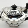 Pretty Late Victorian Sterling Silver Bachelor Teapot