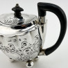 Pretty Late Victorian Sterling Silver Bachelor Teapot